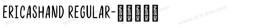 EricasHand Regular字体转换